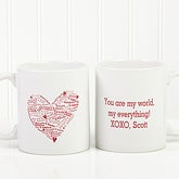 Personalized Heart Romantic Coffee Mug - 9585