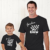 Checkered Flag Personalized Car Racing Clothing - 9587