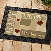 Personalized Doormats - Welcoming Hearts - 9595 Personalized Doormats - Welcoming Hearts - 9595
