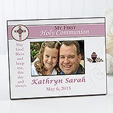 Personalized Communion Picture Frame for Girls - 9646