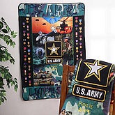 Proud To Serve Army Fleece Blanket