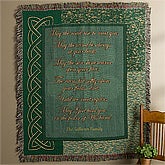 May The Road Rise Up Embroidered Afgan