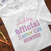 Girls Official Easter Egg Hunter T-Shirts and Apparel