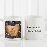 Personalized Coffee Mugs - Heart Rock - 9692