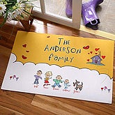 Our Family Character© Personalized Doormat