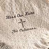 Bless Our Family Basketweave Afghan