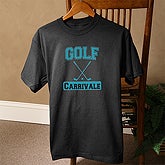 Personalized Adults Black Sports T-Shirt