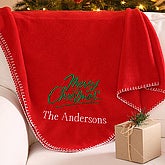 Merry Christmas Polar Fleece Blanket