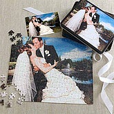 Wedding Photo Personalized Puzzle Gift - Vertical