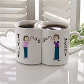 Warm Hugs Warm Hearts© Personalized Mug Set