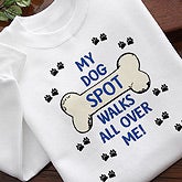 Personalized Pet Owner Coffee Mug - Dog Prints, Nightshirt - Dog Prints, Sweatshirt - Dog Prints, T Shirt - Dog Prints