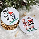 Ho! Ho! Hole In-One Golf Tee Tin