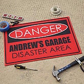 Danger!© Personalized Floor Mat