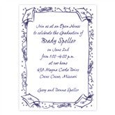 Personalized Hats Off Graduation Invitations With Blank Envelopes, Printed Envelopes