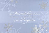 Silver Frosted Friendship  with <u>PRINTED</u> Envelopes