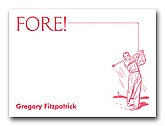 Designer Golf Post-It Note Pads