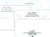 Personalized Note Cards - Alexi Design, with Printed Envelopes - Alexi Design, Stationery - Alexi Design, Stationery with Printed Envelopes - Alexi Design