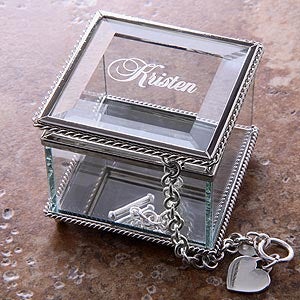 Glass Jewelry Box
