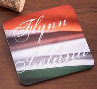 Irish Heritage Personalized Bar Coaster Set