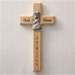 Personalized Wood Cross - Praying Girl - 5073-G