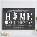 State of Love Personalized Canvas Print- 16 x 24 - 14131-M