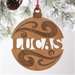 Personalized Wood Name Christmas Ornaments