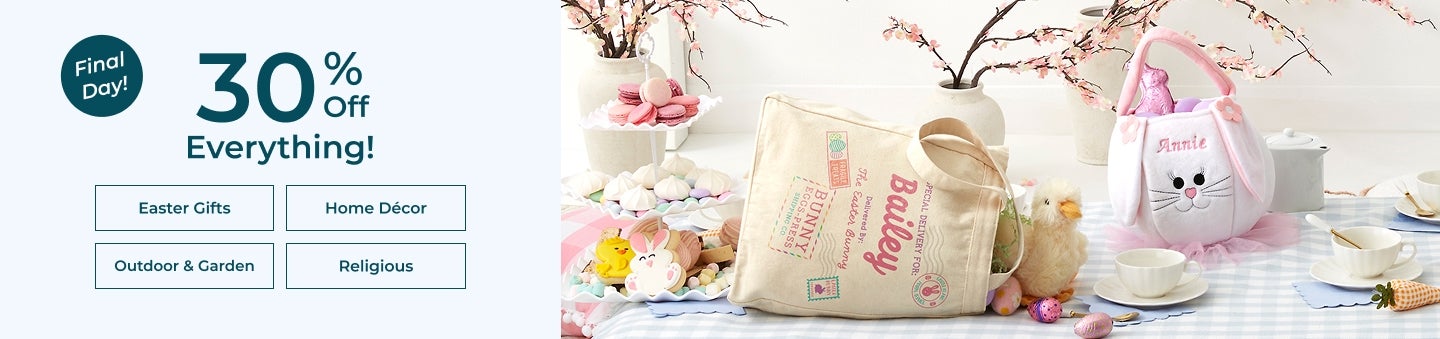 Easter Gift 30% Off Everything!
