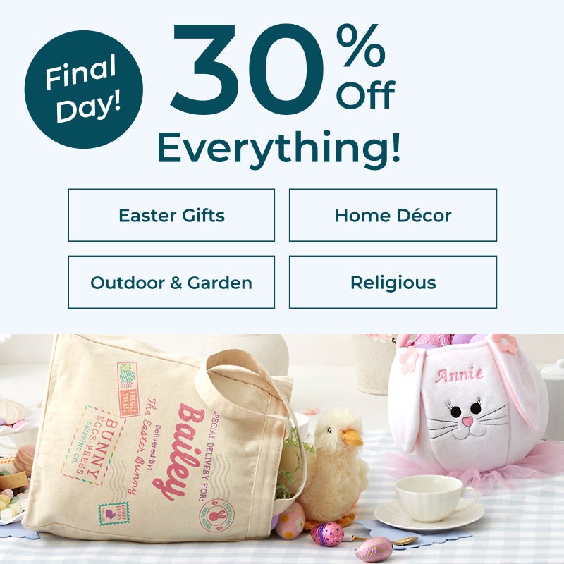 Easter Gift 30% Off Everything!