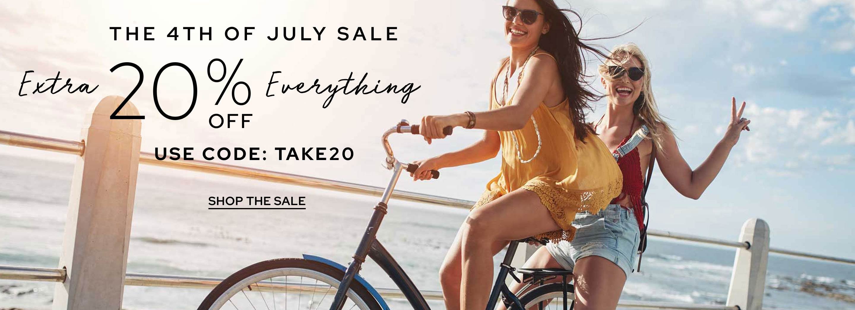 The 4th Of July Sale Extra 20% Off Everything