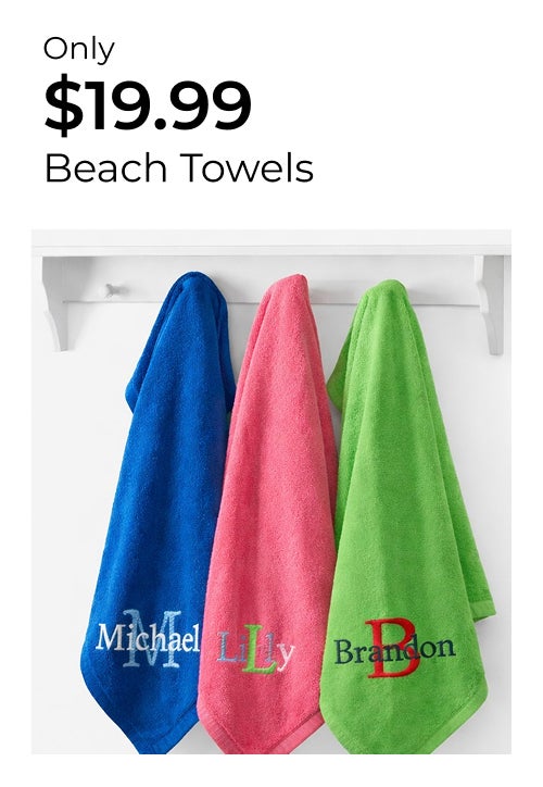 Embroidered Beach Towels