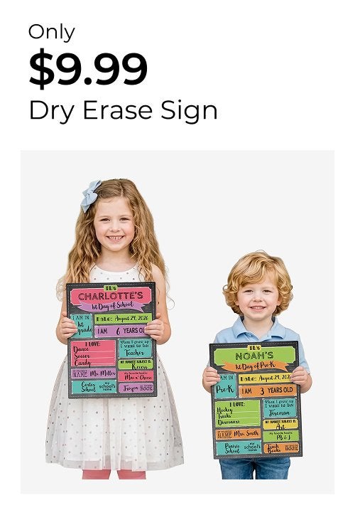 Dry Erase Sign