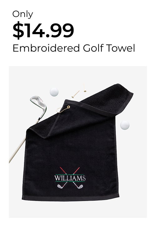 Black Golf Towels