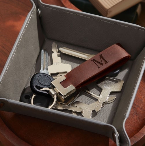 Men's Leather Keychain