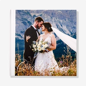 Photo Book with Wedding Couple on the Cover