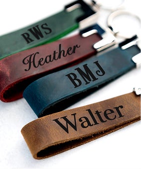 leather keychain