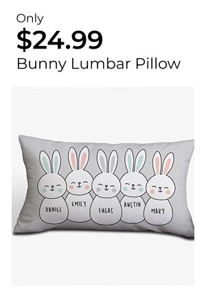 Bunny Lumbar PIllow