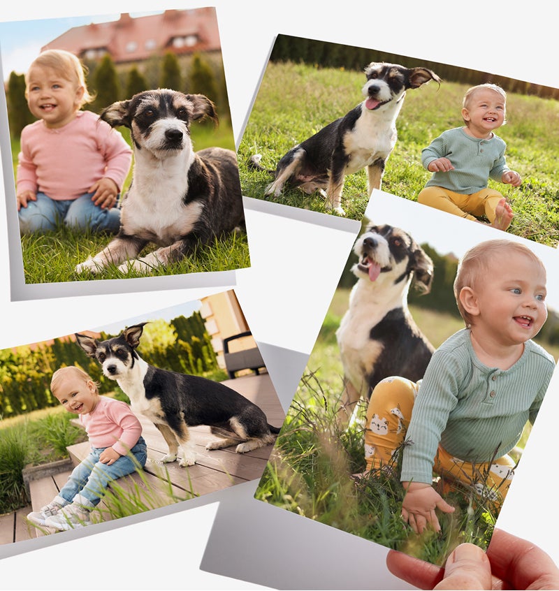 photo upload baby with dog