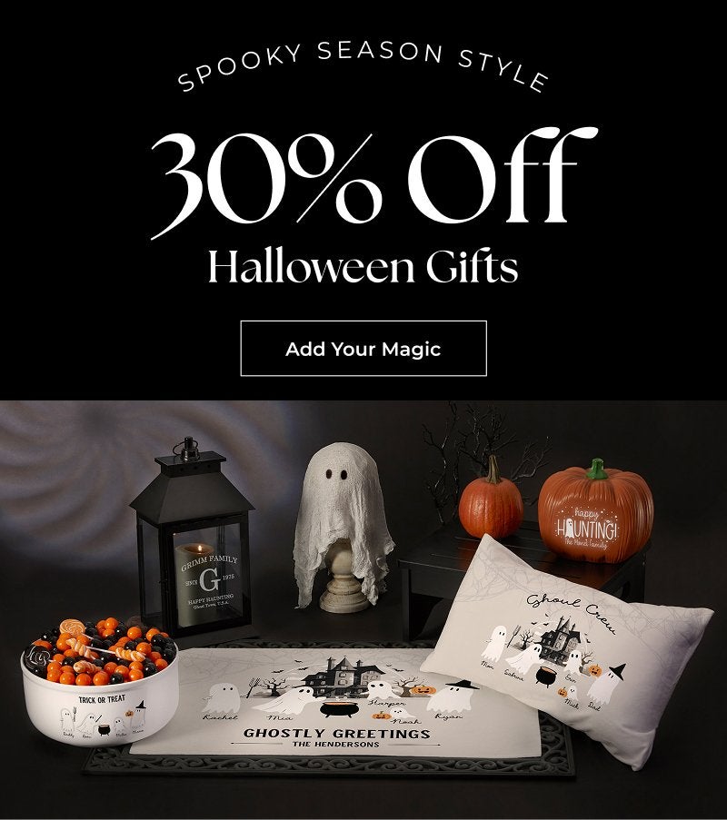 Spooky Season Style 30% Off Halloween Gifts