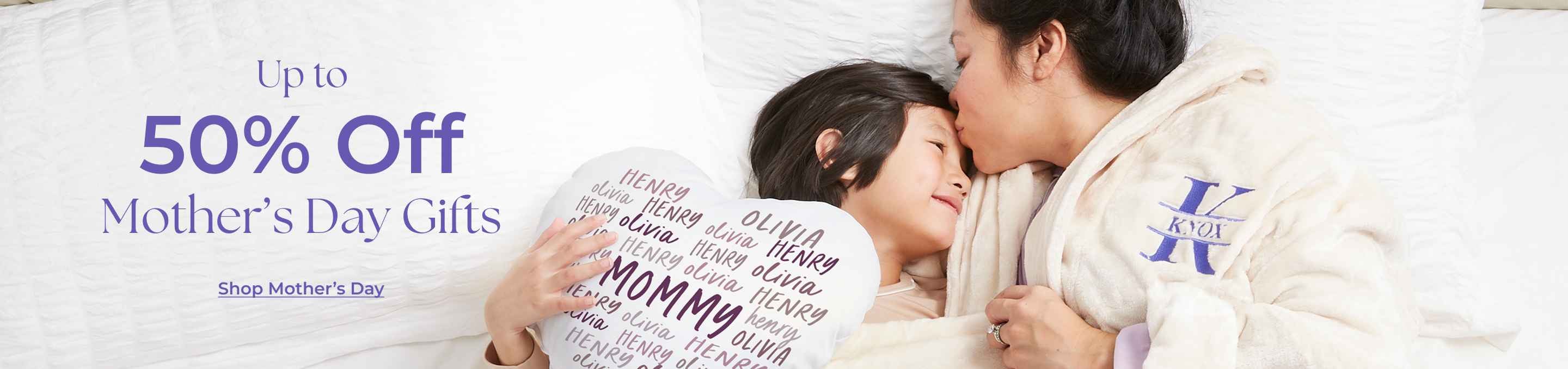 Save Up to 50% off Mother's Day Gifts