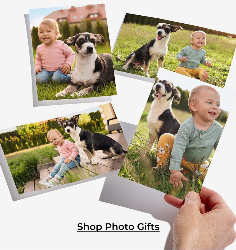photo upload baby with dog