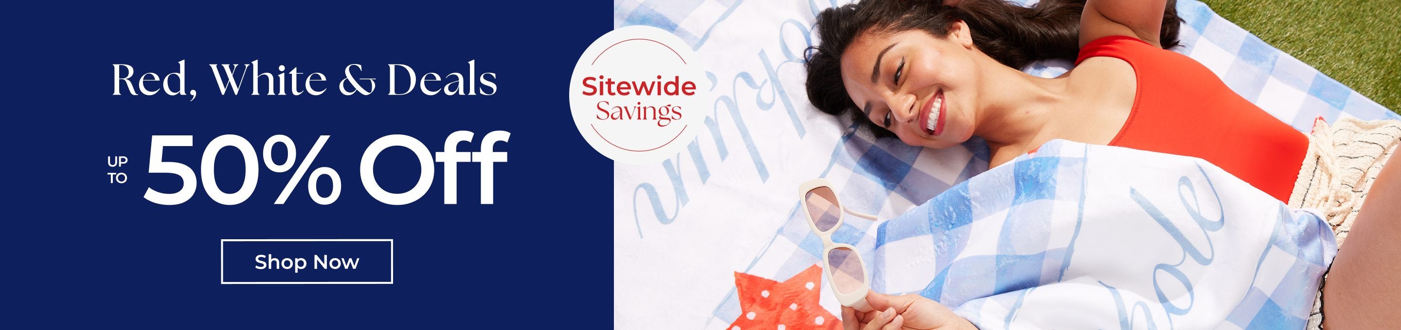 Red White & Deals Up To 50% Off