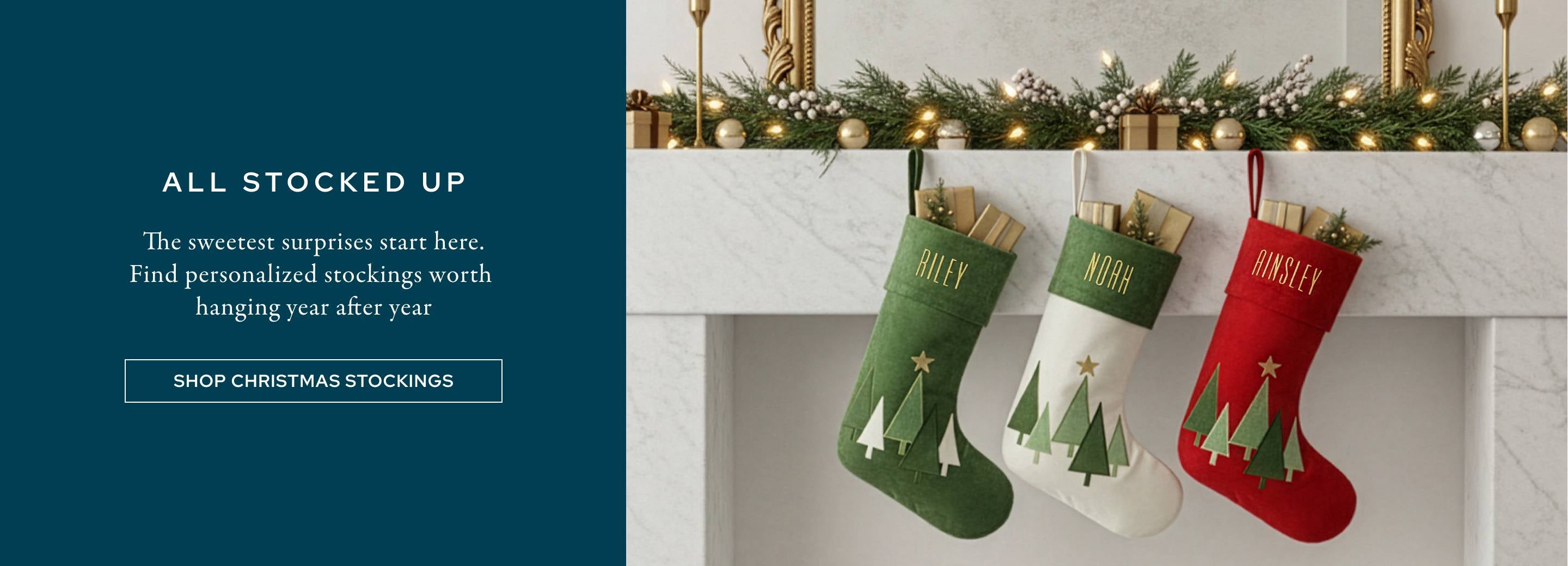 Shop Holiday Stockings & Tree Skirts