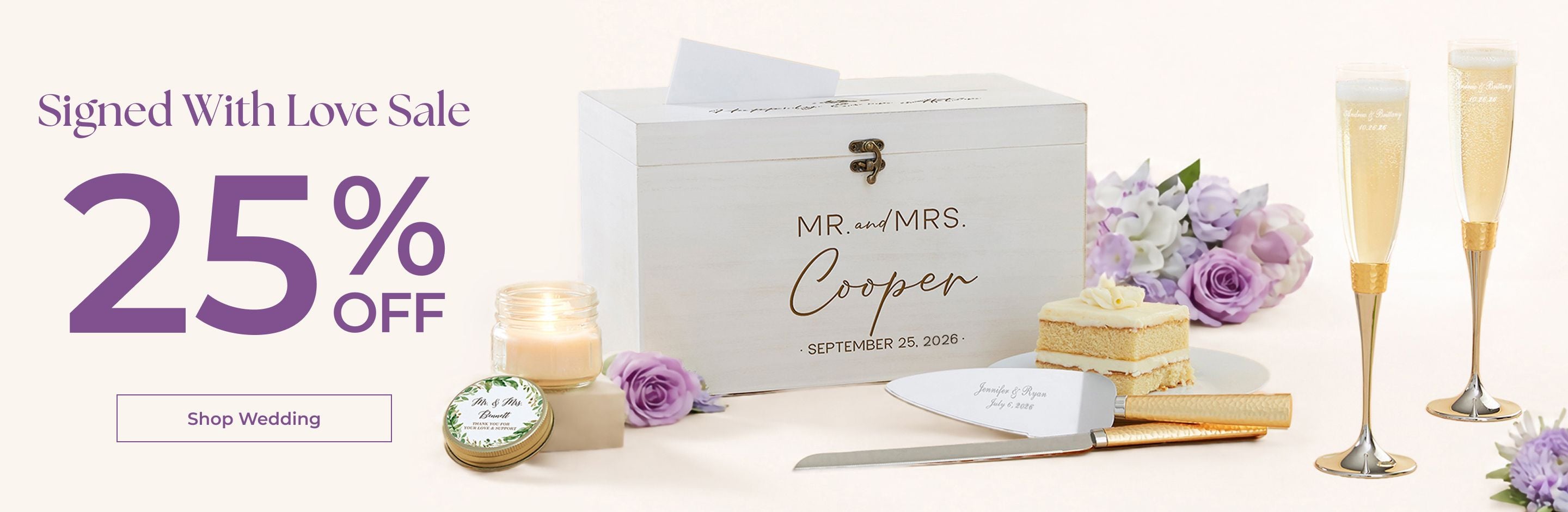 Signed With Love Sale 20% Off Shop Wedding