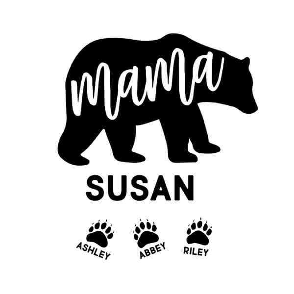 Custom Mama Bear Mug with Kids' Names - Personalized Mother's day Gifts  from Daughter or Son, Mama B…See more Custom Mama Bear Mug with Kids' Names  