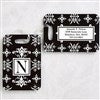 alt='Damask Personalized Luggage Tag Set'