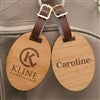 Pmall thumb Personalized Business Logo Wood Luggage Bag Tags - 12007