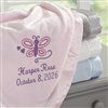 alt='Butterfly Personalized Embroidered Baby Blanket'