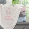 alt='God Bless Baby Embroidered Keepsake Blanket'