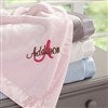 alt='All About Me! Embroidered Baby Blanket For Girls'