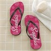 alt='Flower Power Personalized Adult Flip Flops'